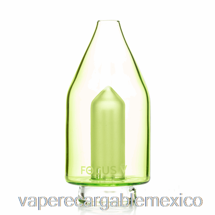 Vape Recargable Focus V Carta Tapa De Cristal Verde